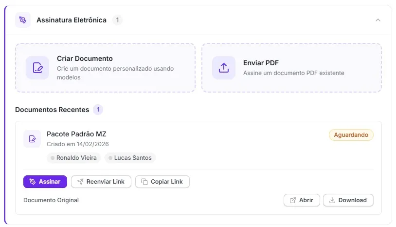 Assinatura Eletrônica da Mekan Foto Assinatura Eletrônica - Editor de contratos com envio por e-mail e verificação OTP